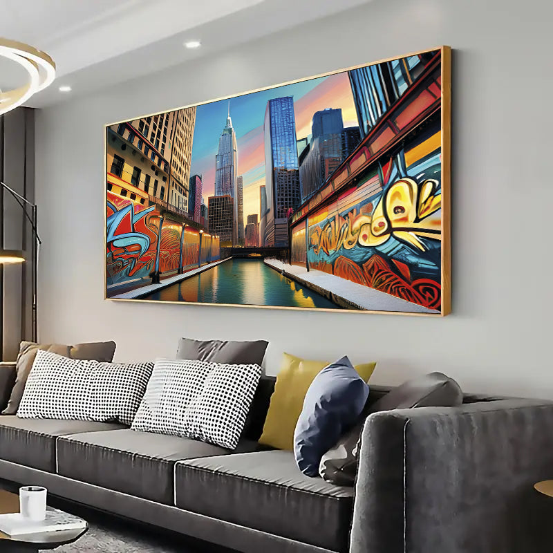 Chicago Wall Art Print Home decor Poster, Living room