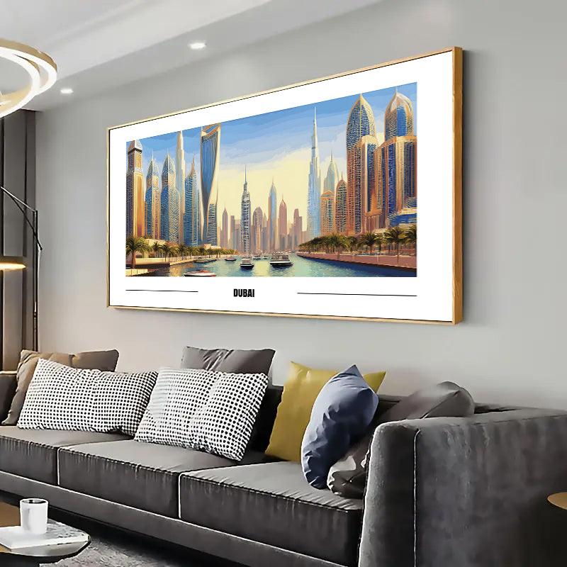 Dubai Wall Art Print Home decor Poster, Living room