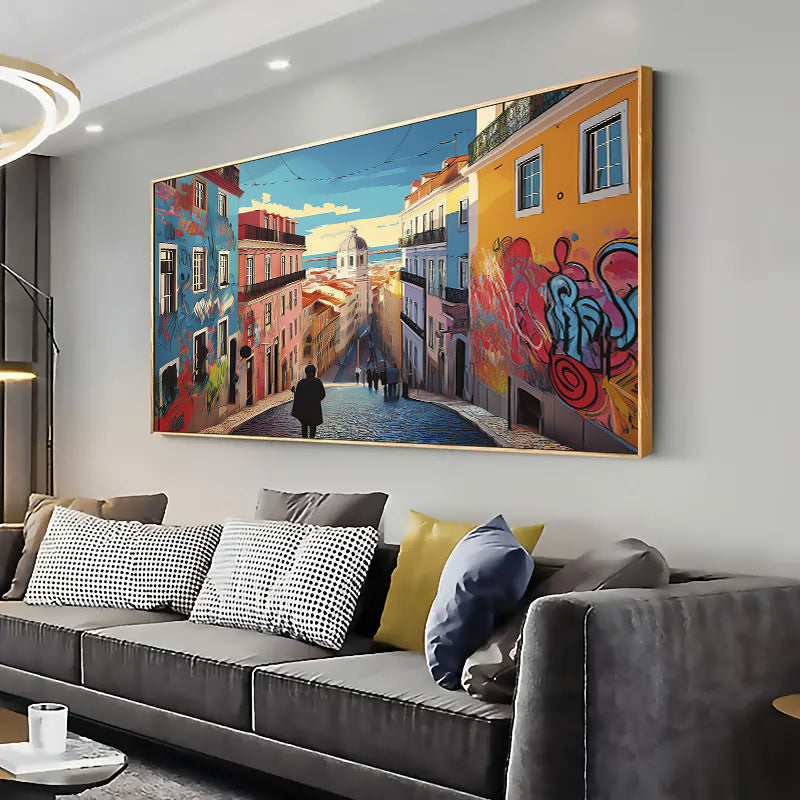 Lisbon Print, Living Room