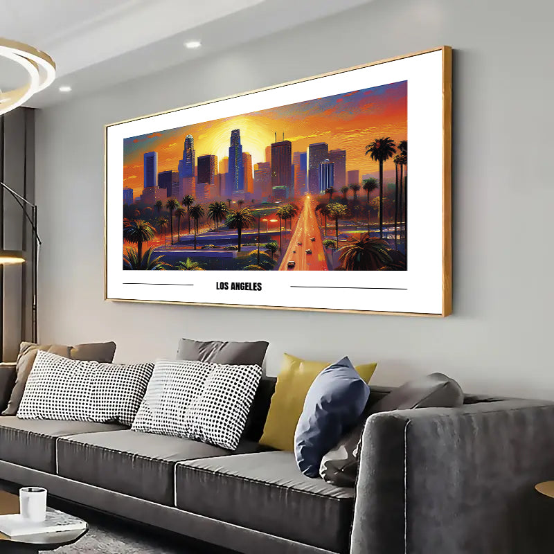 Los Angeles Wall Art Print Home decor Poster, Living room