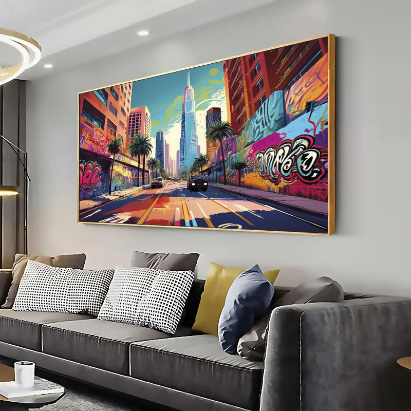 Los Angeles Wall Art Print Home decor Print, Living room