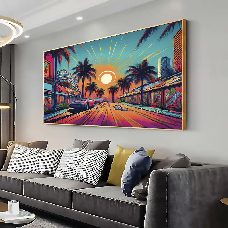 Miami Wall Art Print Home decor Print, Living room