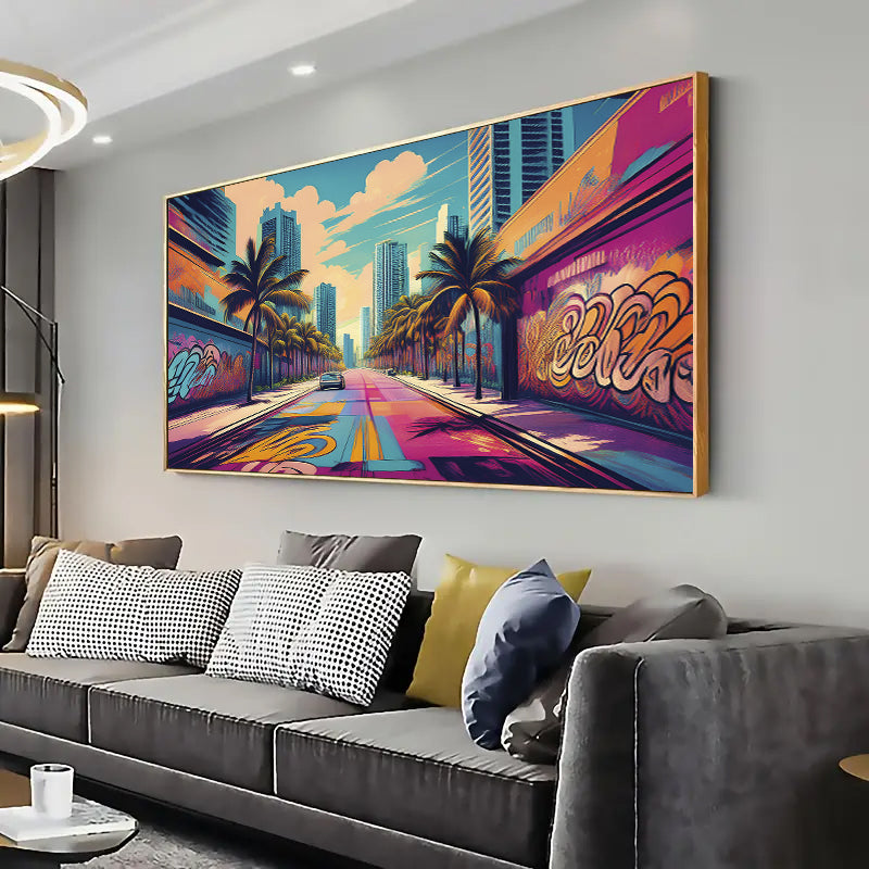 Miami Wall Art Print Home decor Print, Living room