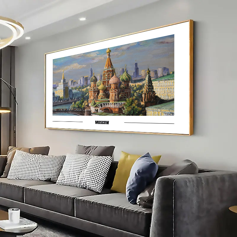 Moscow Wall Art Print Home decor Poster, Living room