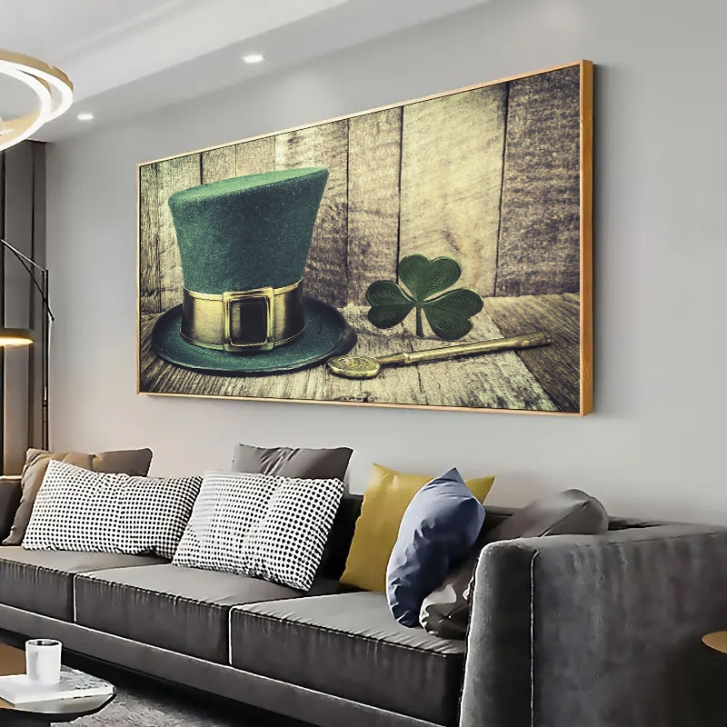 St. Patricks Day Wall Art Print Home decor Poster, Living room