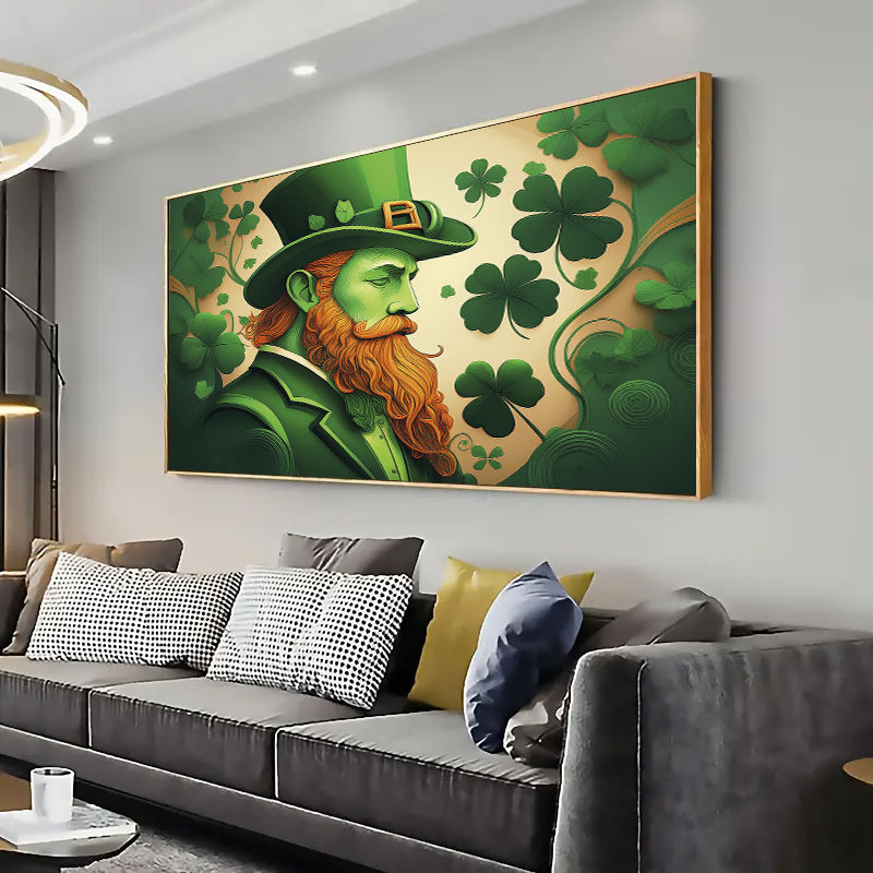 St. Patricks Day Wall Art Print Home decor Poster, Living room