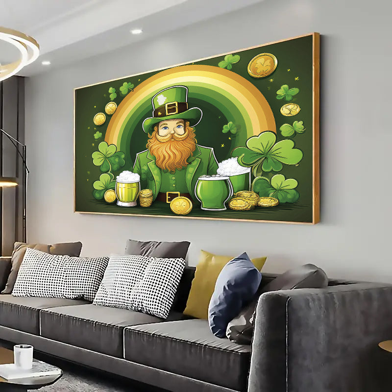 St. Patricks Day Wall Art Print Home decor Poster, Living room