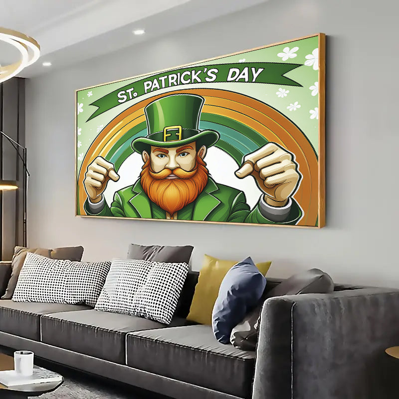 St. Patricks Day Wall Art Print Home decor Poster, Living room