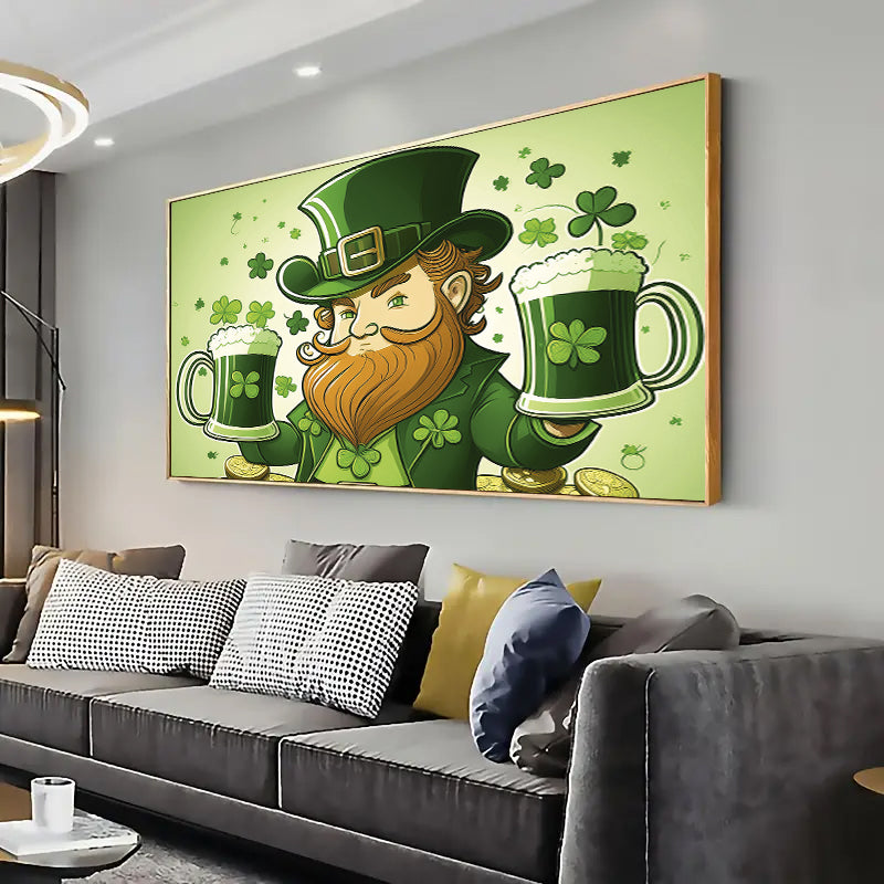 St. Patricks Day Wall Art Print Home decor Poster, Living room