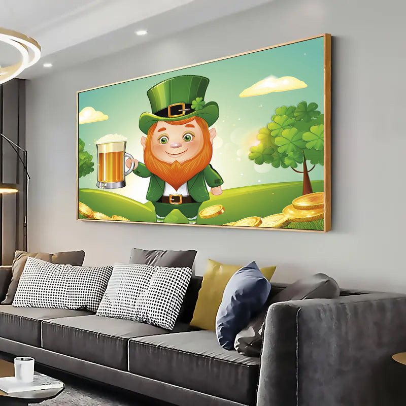 St. Patricks Day Wall Art Print Home decor Poster, Living room