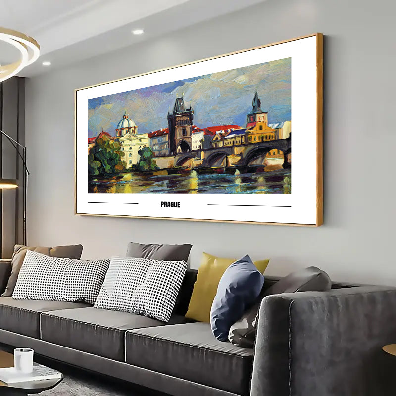 Prague Wall Art Print Home decor Poster, Living room
