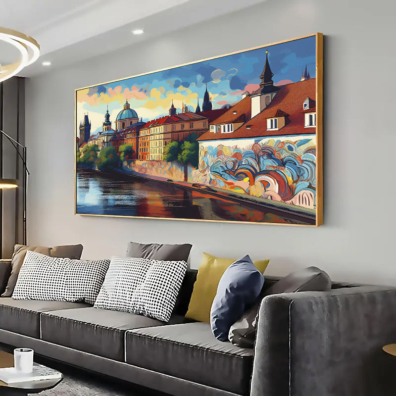 Prague Wall Art Print Home decor, Living room