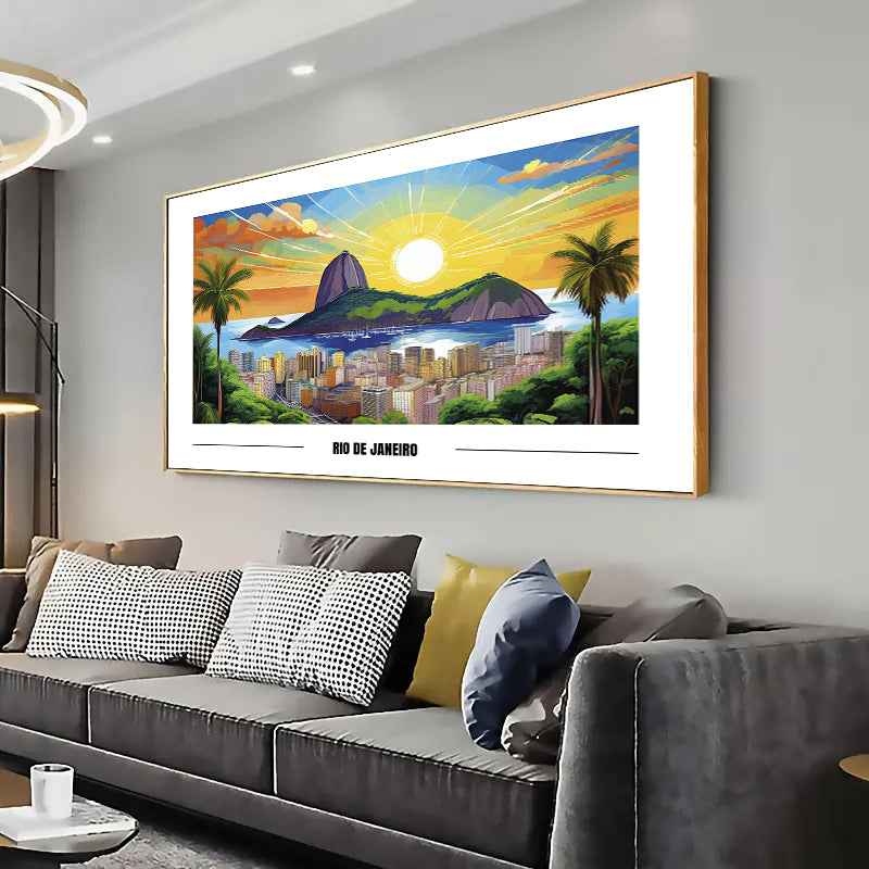 Rio de Janeiro Wall Art Print Home decor Poster, Living room
