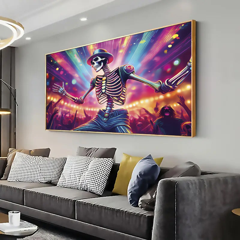 Skull Artwork, living room