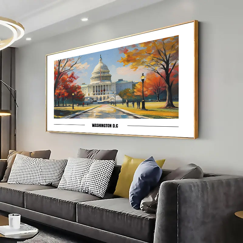 Washington D.C Wall Art Print Home decor Poster, Living room