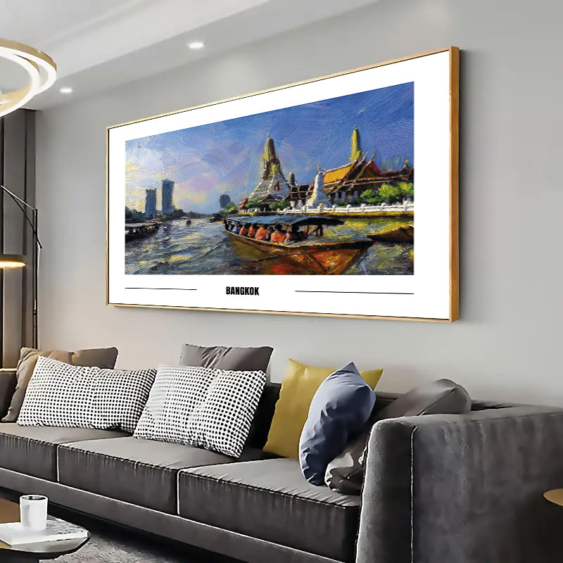 Bangkok Wall Art Print Home decor Poster, Living room