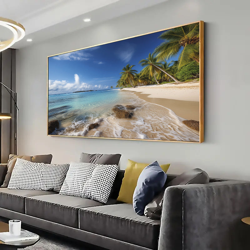 Tropical Beach Artwork Wall Art Print Home decor Poster, Living room