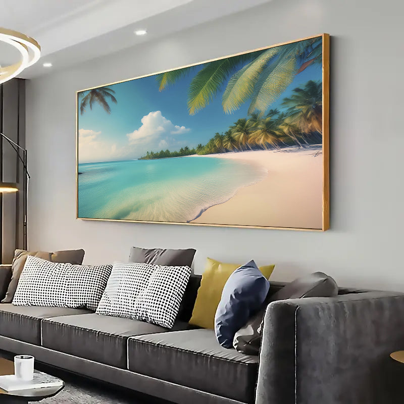 Tropical Beach Artwork Wall Art Print Home decor Poster, Living room