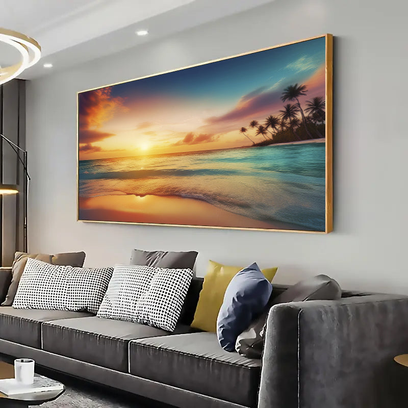 Tropical Beach Artwork Wall Art Print Home decor Poster, Living Room