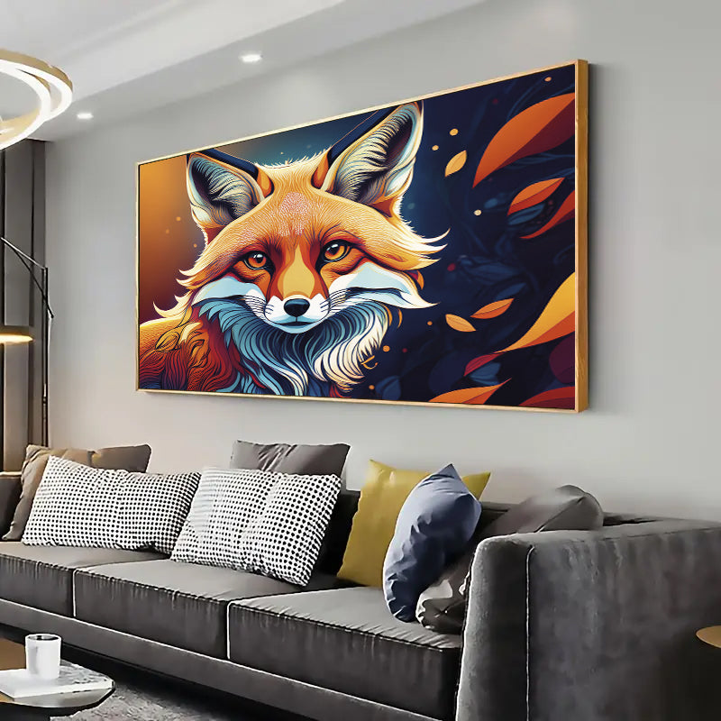 Fox Wall Art Print Home decor Poster, Living room