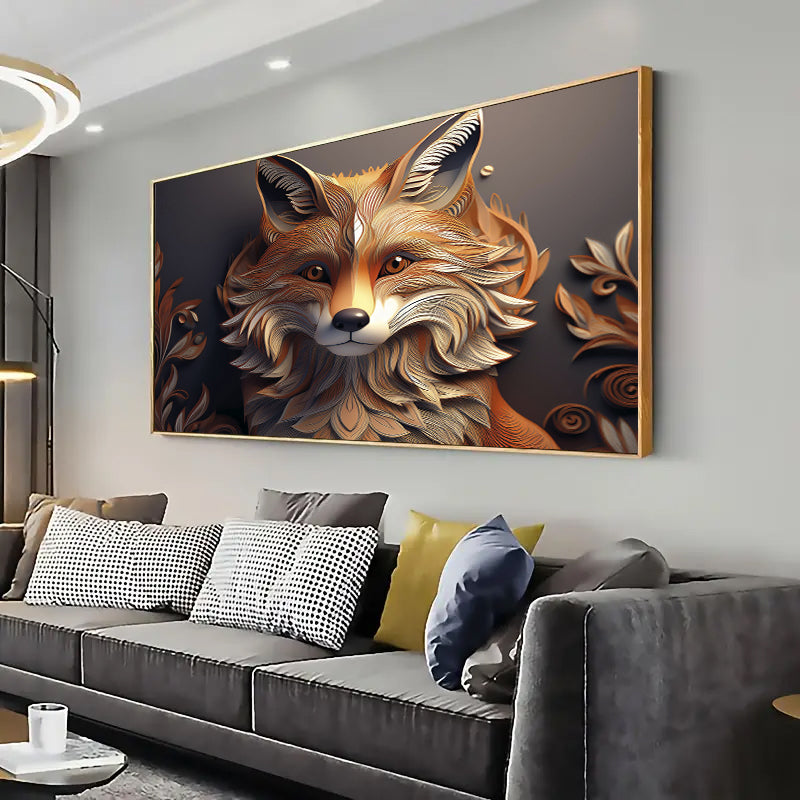 Fox Wall Art Print Home decor Poster, Living room