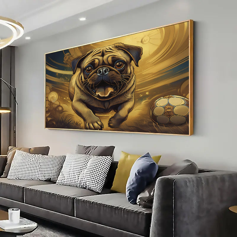 Pug Wall Art Print Home decor Poster, Living room