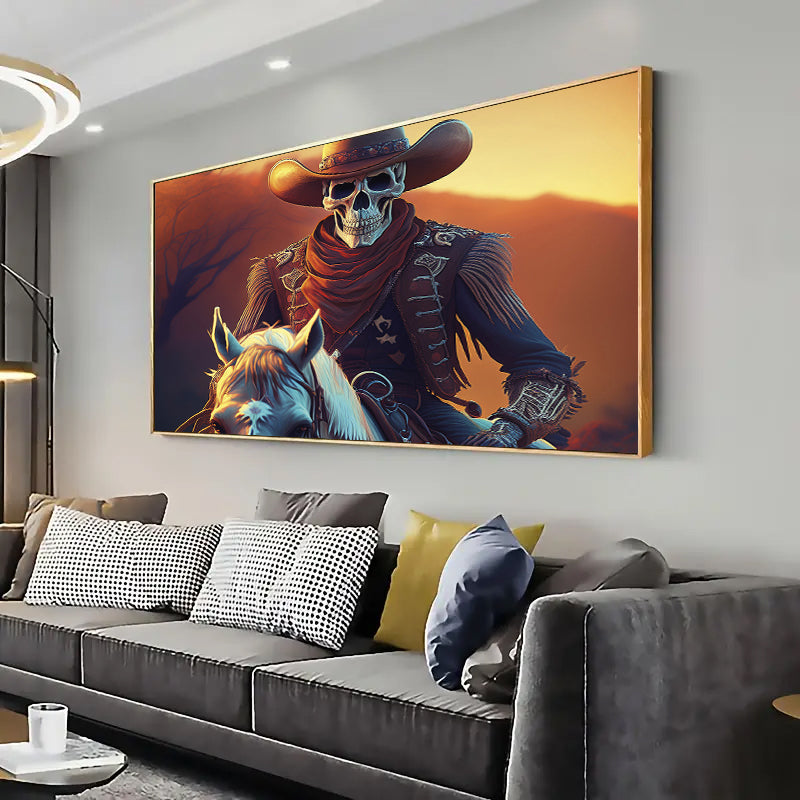 Skull Artwork, living room