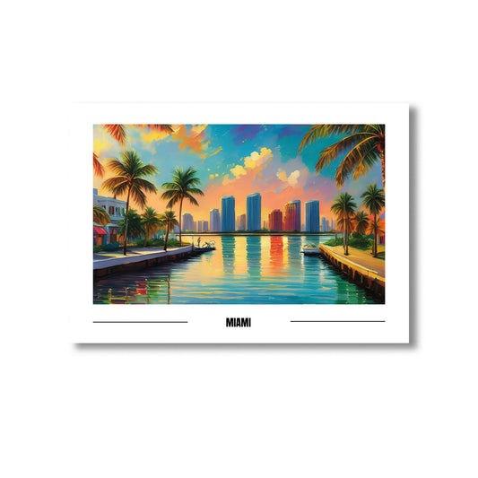 Miami Wall Art Print Home decor Poster, Product