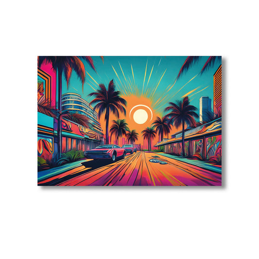 Miami Wall Art Print Home decor Print, Product