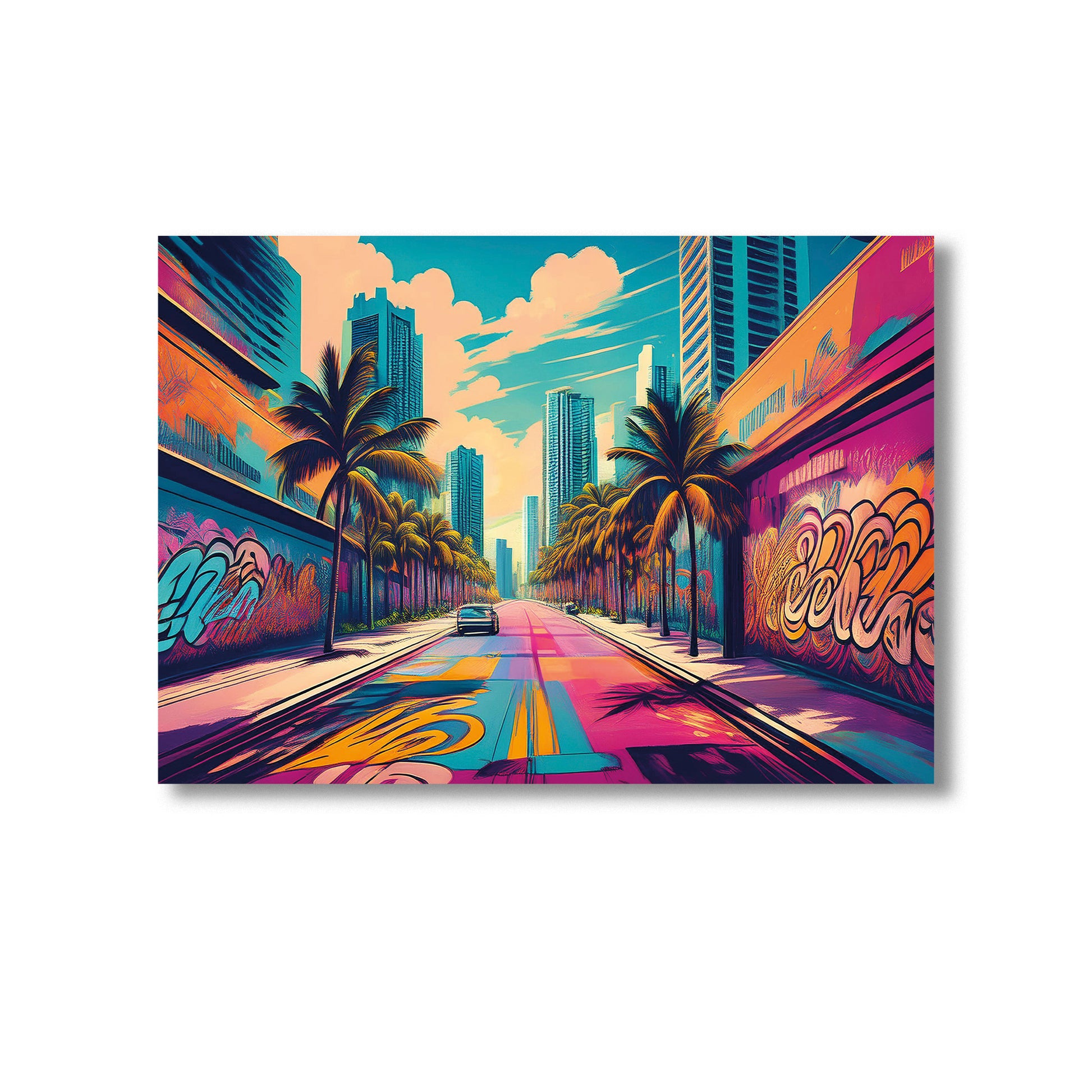 Miami Wall Art Print Home decor Print, Product