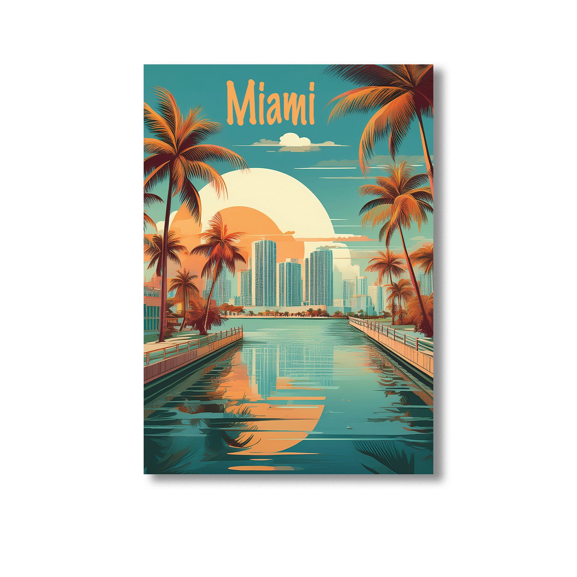 Miami Wall Art Print Home decor Poster, Product