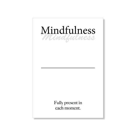 Mindfulness wall art digital download – printable minimalist quote for peace and presence