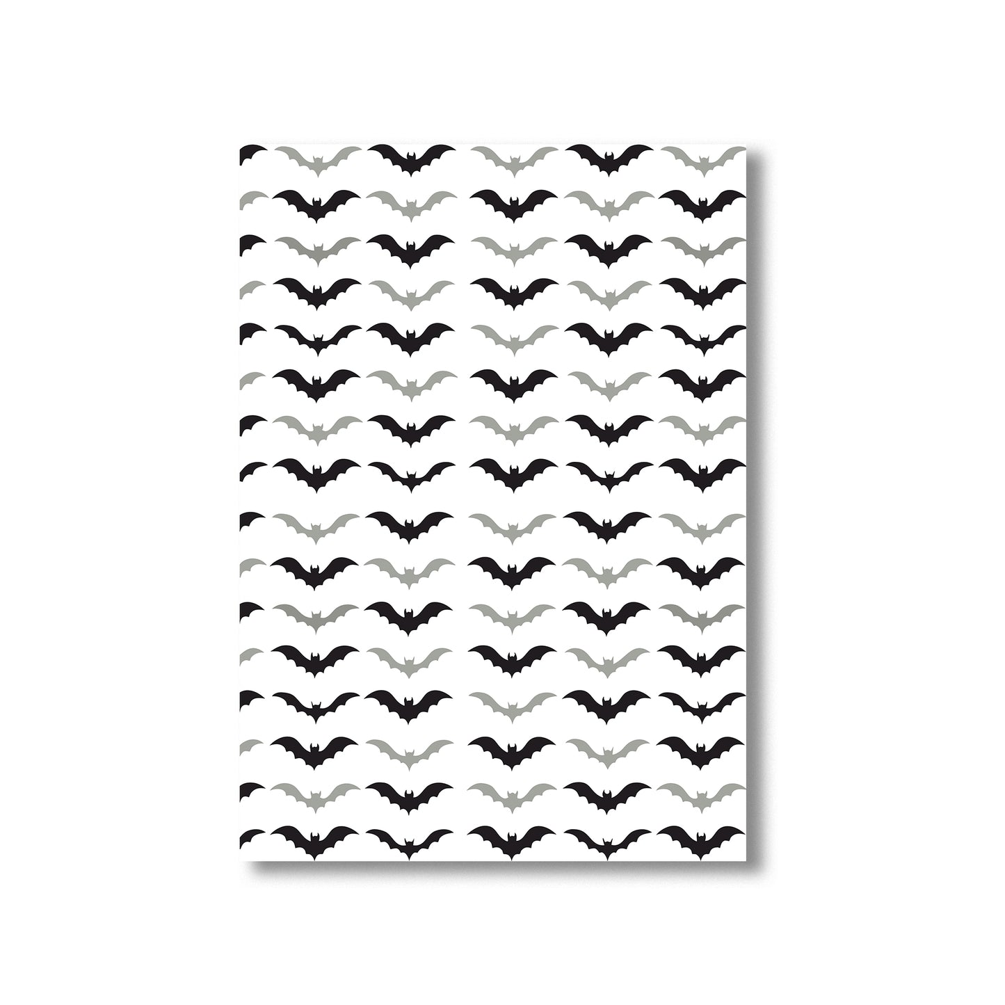 Halloween bat pattern art printable digital poster