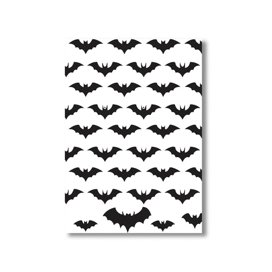 Halloween bat pattern art printable digital poster