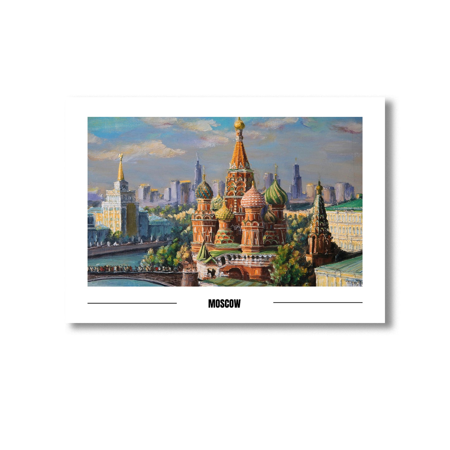 Moscow Wall Art Print Home decor Poster, Product