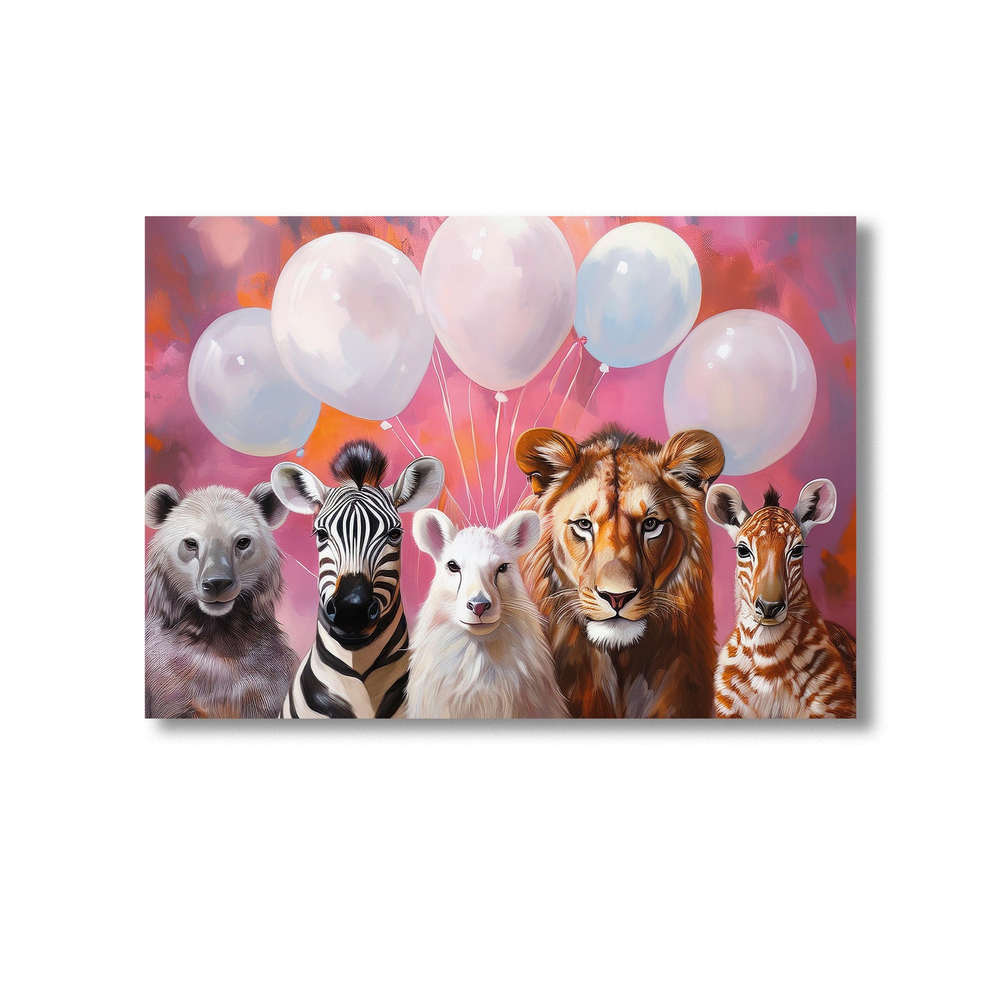 Nursery Zoo Animals Wall Art Print Home decor Poster, Product