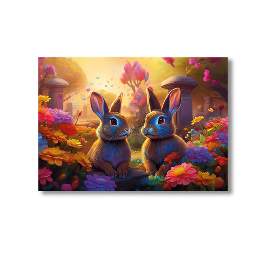 Bunny Nursery Wall Art Print Home decor Poster, Product