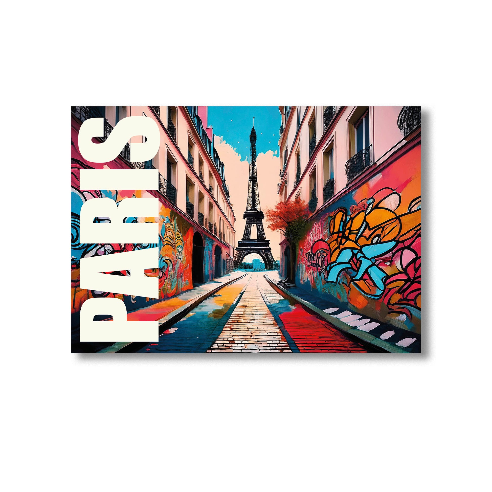 Paris graffiti wall art print digital download featuring stylish urban street art mural inspired by Parisian street culture and vibrant city life, ideal for modern home decor, street art enthusiasts, and contemporary wall art collections.