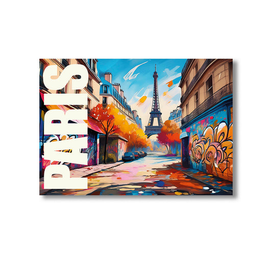 Paris graffiti wall art print digital download featuring stylish urban street art mural inspired by Parisian street culture and vibrant city life, ideal for modern home decor, street art enthusiasts, and contemporary wall art collections.