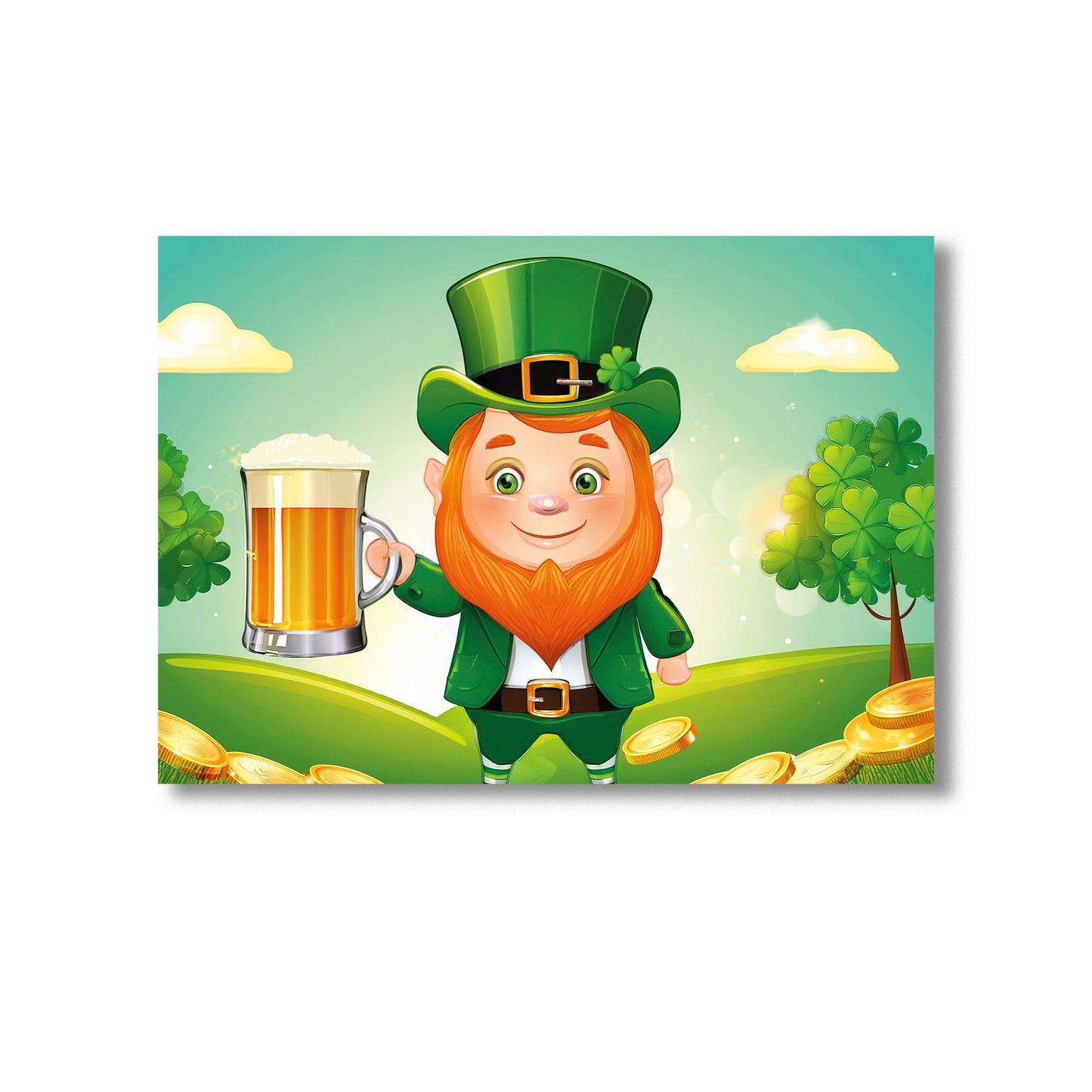 St. Patricks Day Wall Art Print Home decor Poster, Product