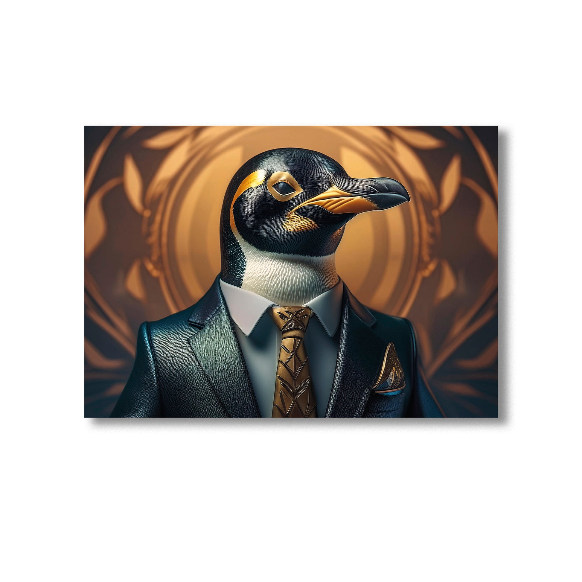 A Penguin in a suit Wall Art Print Home decor Poster, Product