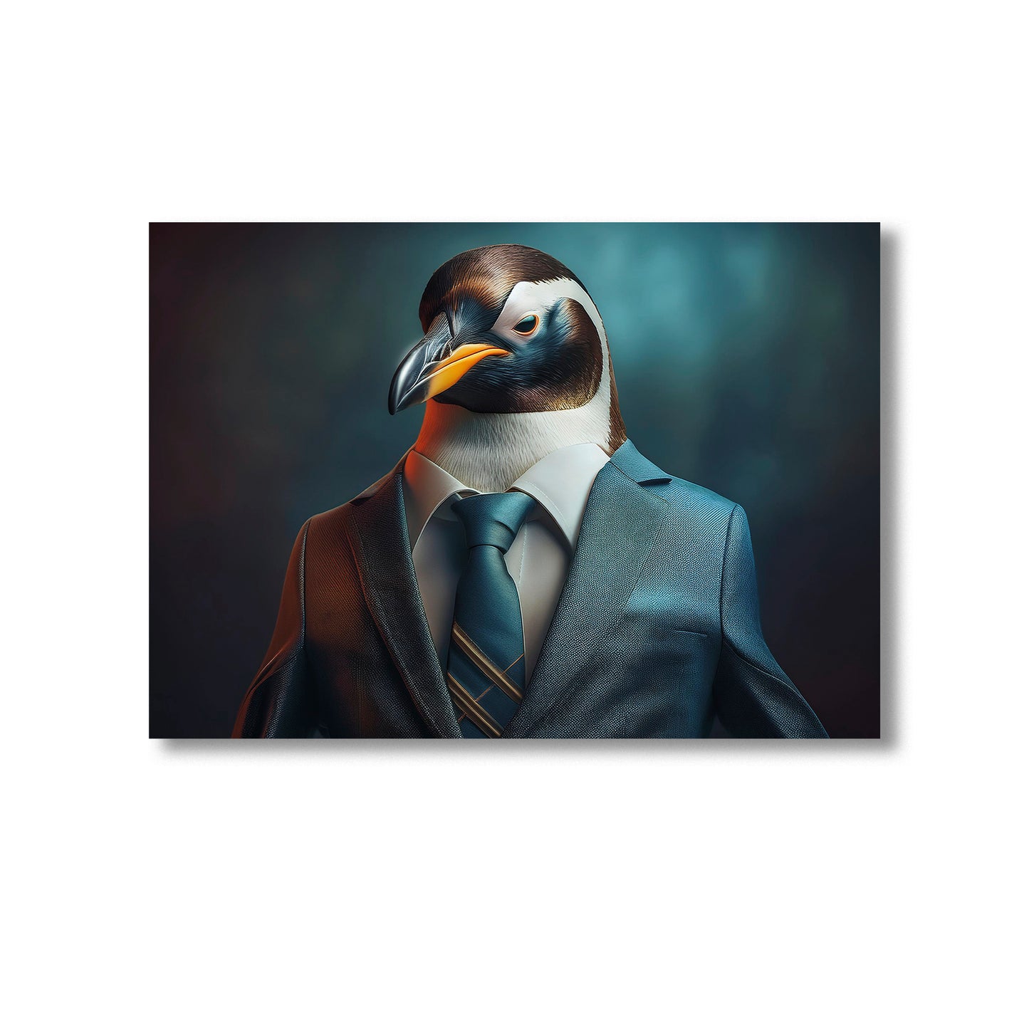 A Penguin in a suit Wall Art Print Home decor Poster, Product