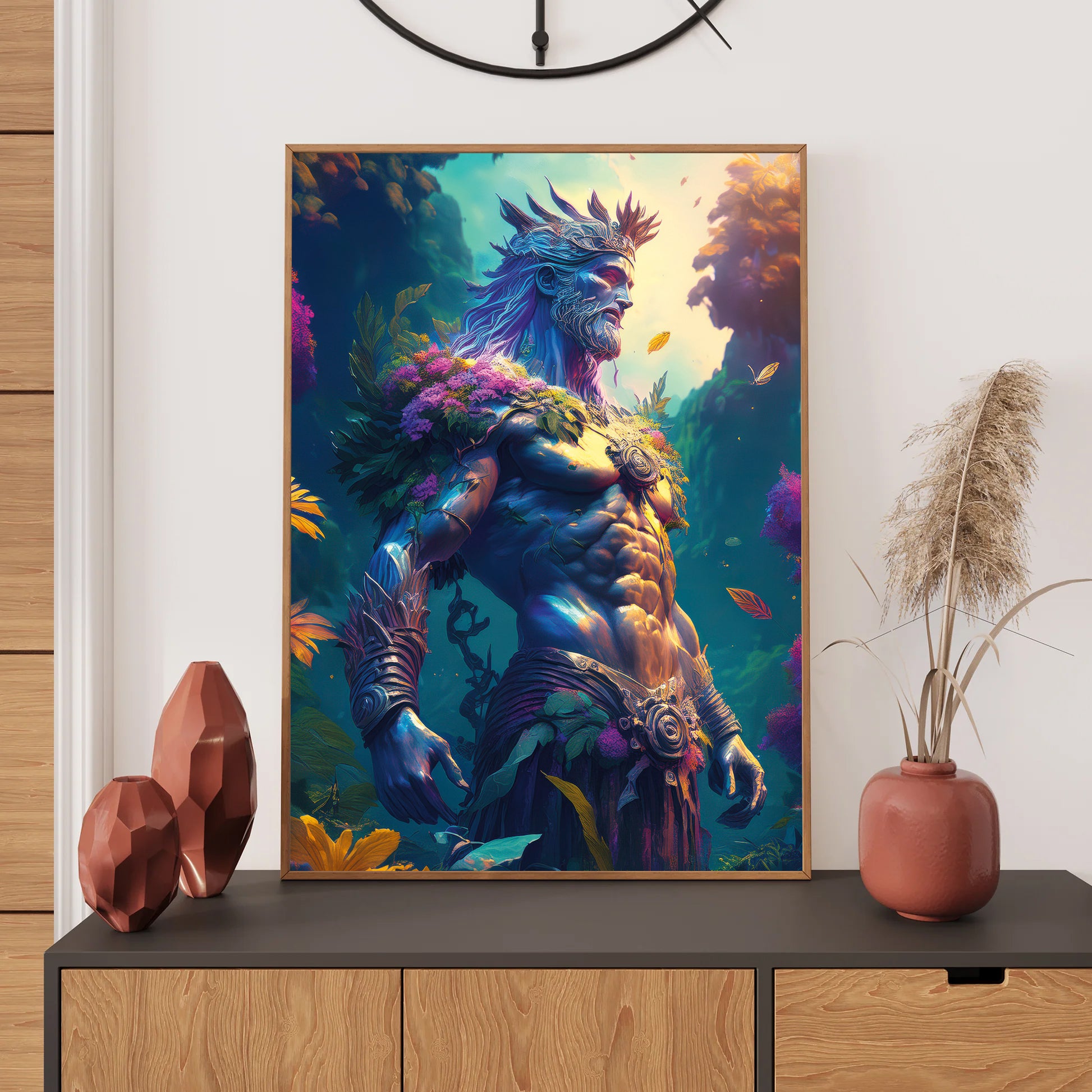 Poseidon Wall Art Print, Bedroom