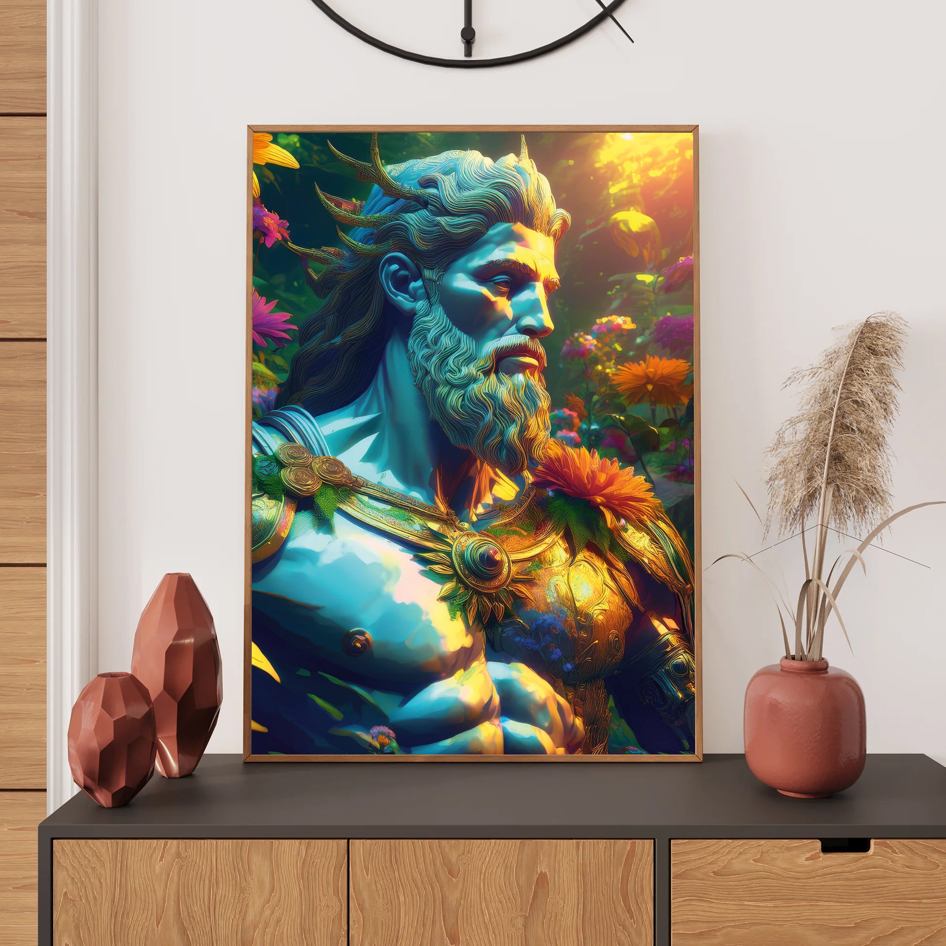 Poseidon Wall Art Print, Bedroom
