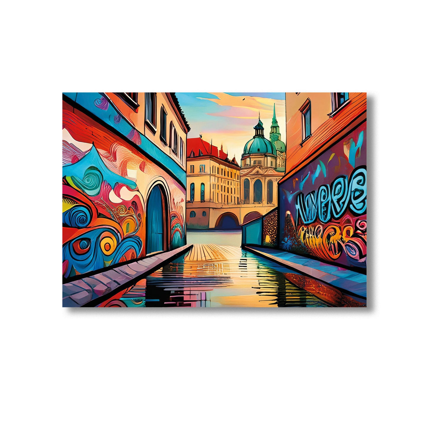 Prague Wall Art Print Home decor, Product