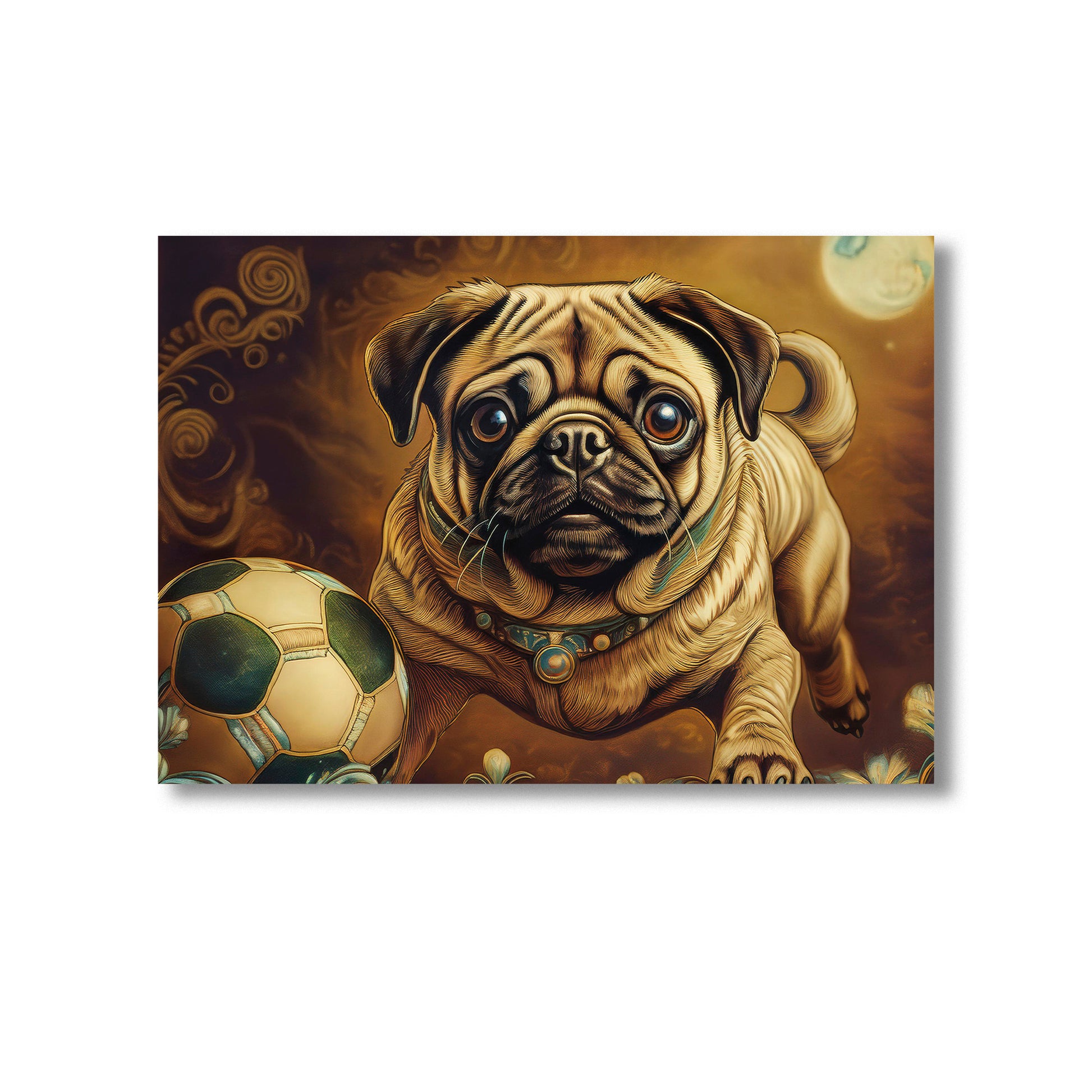 Pug Wall Art Print Home decor Poster, Product