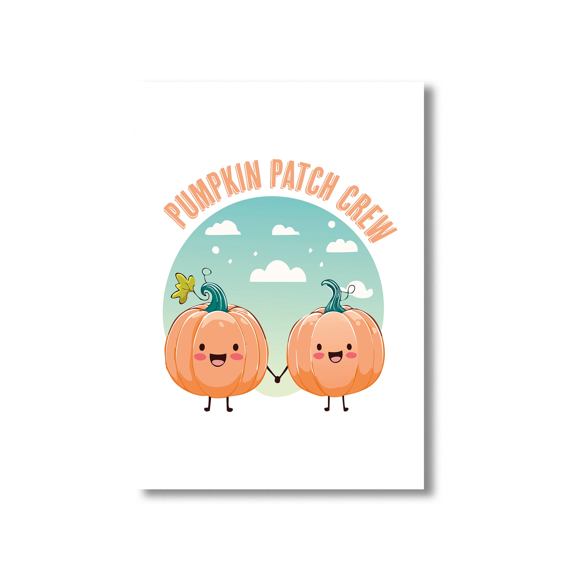 Pumpkin patch crew Halloween wall art digital poster
