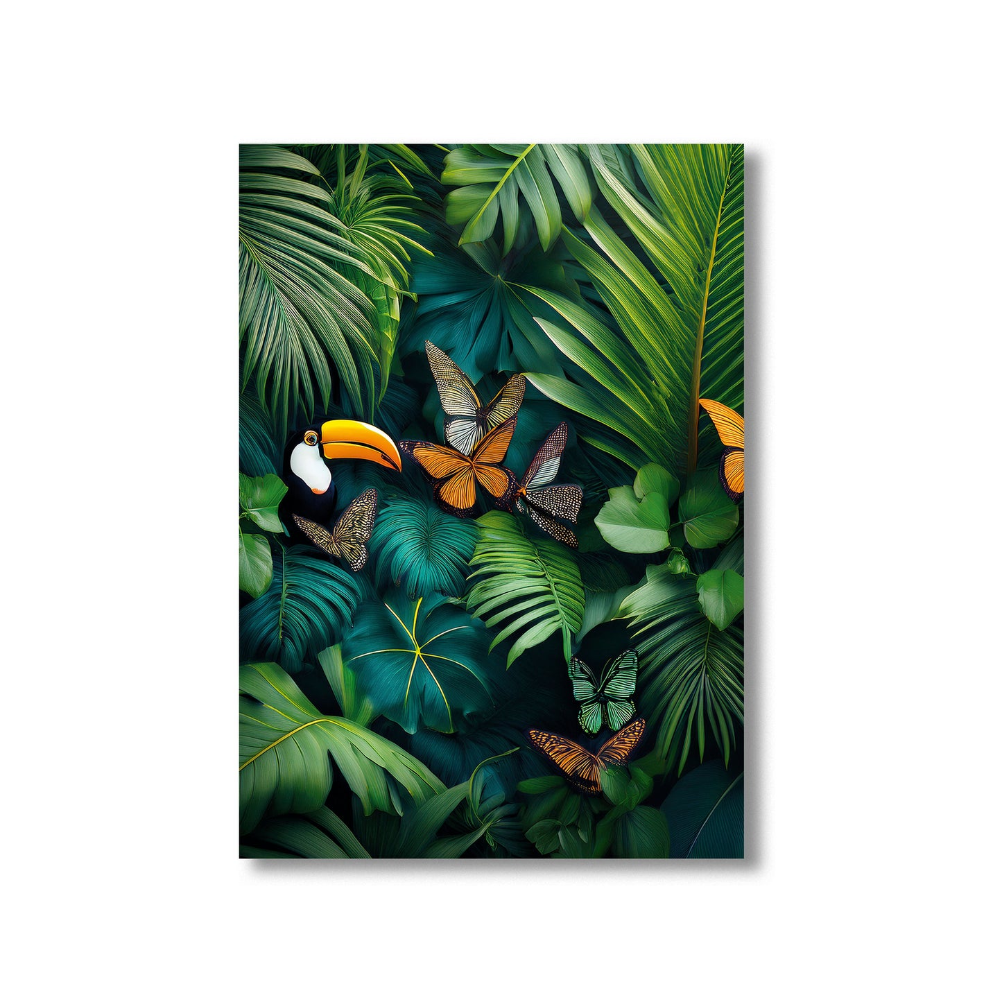 Rainforest Canopy Wall Art Print – Digital Download Tropical Jungle Decor