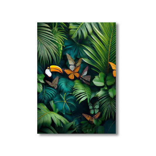 Rainforest Canopy Wall Art Print – Digital Download Tropical Jungle Decor
