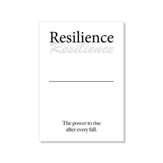 Resilience wall art digital download – printable minimalist motivational typography for strength and perseverance